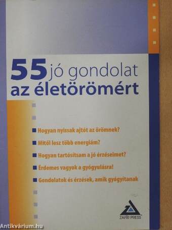 55 jó gondolat az életörömért