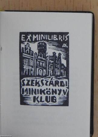 Ex Minilibrisek (minikönyv) (számozott) - Plakettel