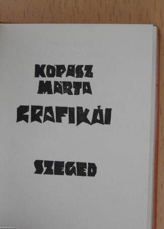 Kopasz Márta grafikái (minikönyv)