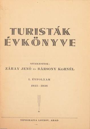 Turisták évkönyve 1935-1936