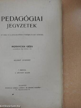 Pedagógiai jegyzetek