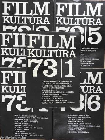 Filmkultúra 1973. január-december