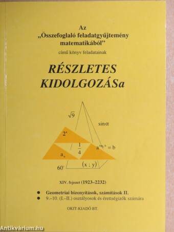 Az "Összefoglaló feladatgyűjtemény matematikából" című könyv feladatainak részletes kidolgozása XIV. fejezet