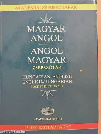 Magyar-angol/angol-magyar zsebszótár