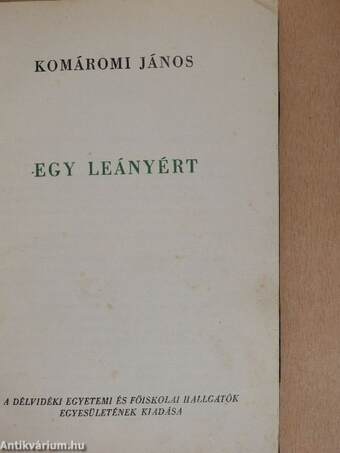 Egy leányért