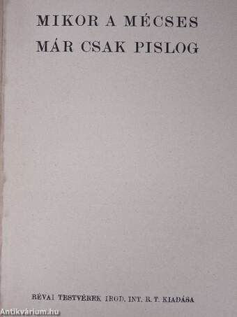 Mikor a mécses már csak pislog