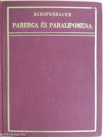 Parerga és paralipomena IV.