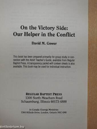 On the Victory Side: Our Helper in the Conflict