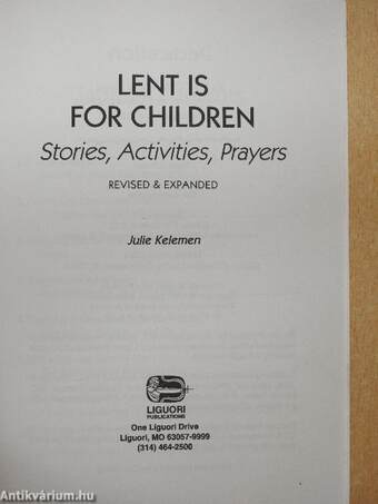 Lent is for children