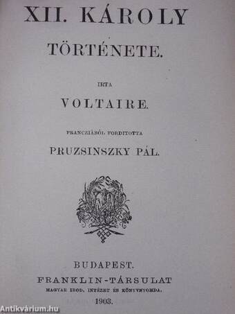 Candide vagy az optimismus/XII. Károly története/Az emberek közötti különbségek/Rousseau J. J. kisebb műveiből