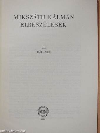 Elbeszélések VII.