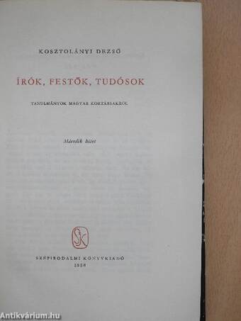 Írók, festők, tudósok II.