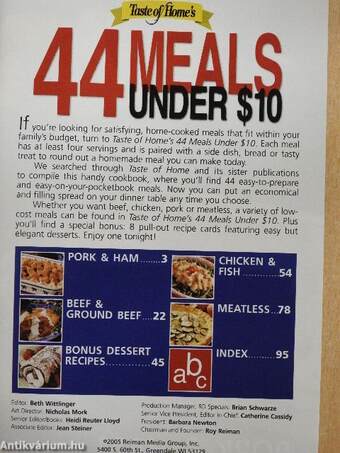 44 Meals under $10