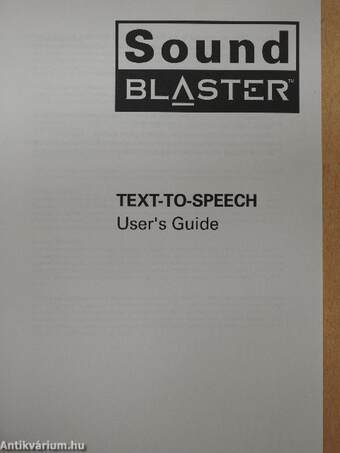 Sound Blaster - Text-to-Speech