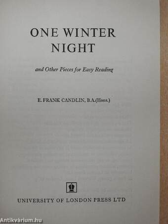 One Winter Night