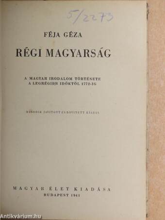 Régi magyarság