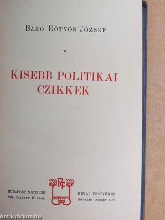 Kisebb politikai czikkek