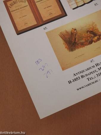 Antiquarium Hungaricum 30. árverés