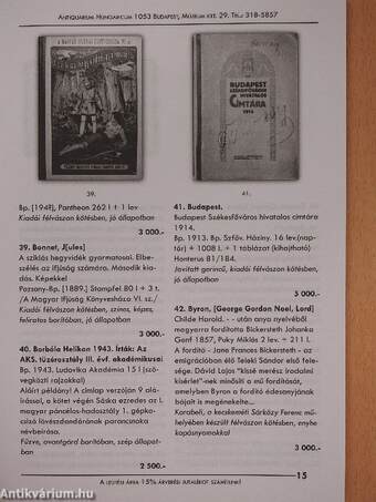 Antiquarium Hungaricum 31. árverés