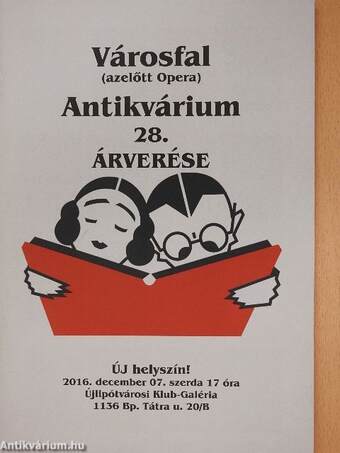 Városfal (azelőtt Opera) Antikvárium 28. árverése