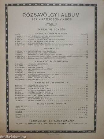 Rózsavölgyi album Karácsony 1927-1928.