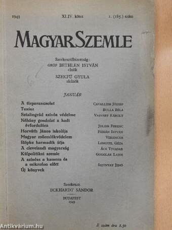 Magyar Szemle 1943. január