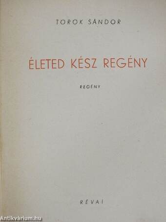 Életed kész regény