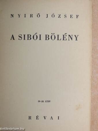 A sibói bölény I-II.