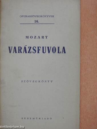 Mozart: Varázsfuvola