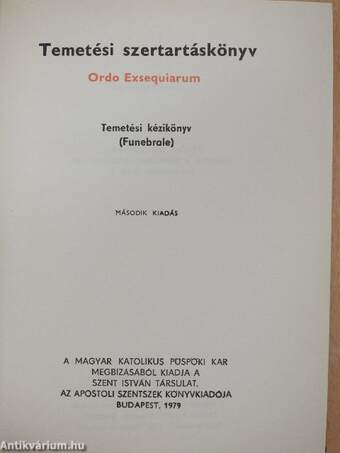 Temetési szertartáskönyv