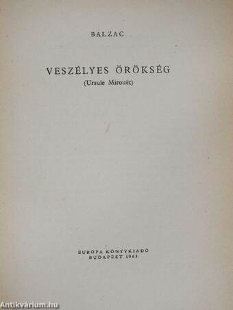 Veszélyes örökség 