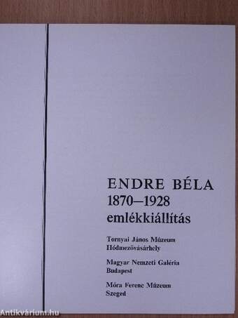 Endre Béla 1870-1928 emlékkiállítás