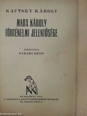 Marx Károly történelmi jelentősége