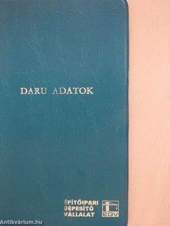 Daru adatok