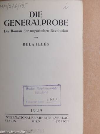 Die Generalprobe