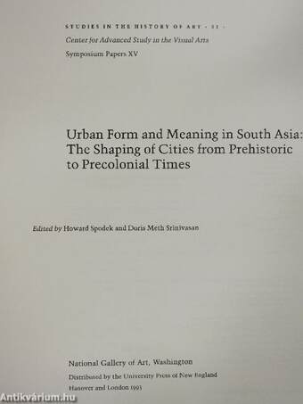 Urban Form and Meaning in South Asia