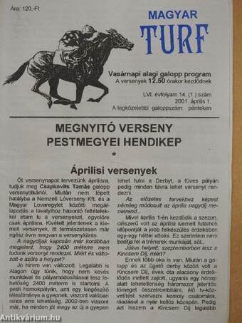 Magyar Turf 2001. (nem teljes évfolyam)/Befutó 2001. július