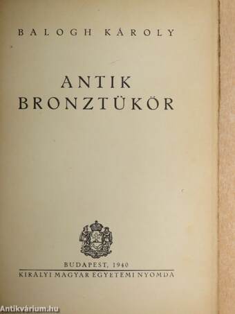 Antik bronztükör