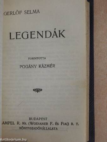 Irói arczképek II./Ügyetlen udvarló/A fiatalok/A tengerfenék titkaiból/A tenger asszonya/Legendák/História egy Árgirus nevü királyfiról és egy tündér szűz leányról/Irók és Kritikusok, olvasok és gondolkozók/Szegény ember dolga...