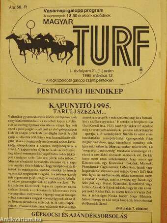 Magyar Turf 1995./Szerdai Ügető