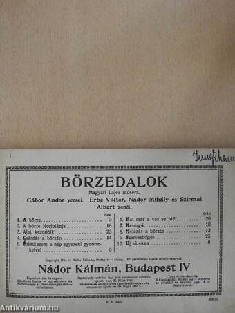 Börzedalok