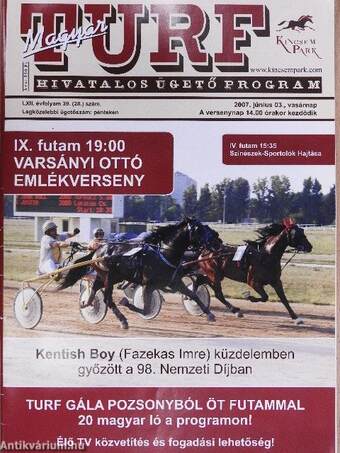 Magyar Turf 2007./Magyar Turf Ügetőprogram 2007. június