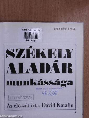 Székely Aladár munkássága