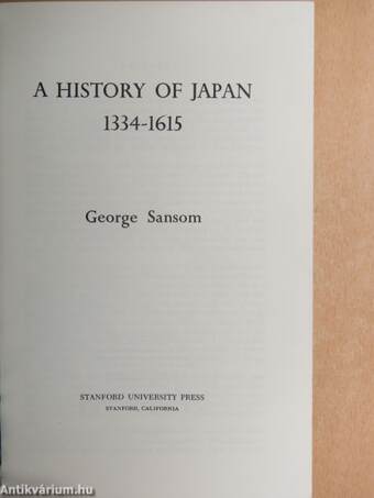 A History of Japan