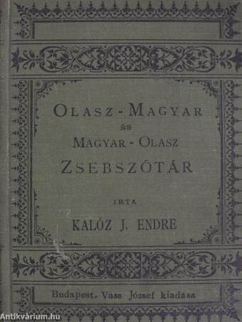 Olasz-magyar és magyar-olasz zsebszótár I-II.