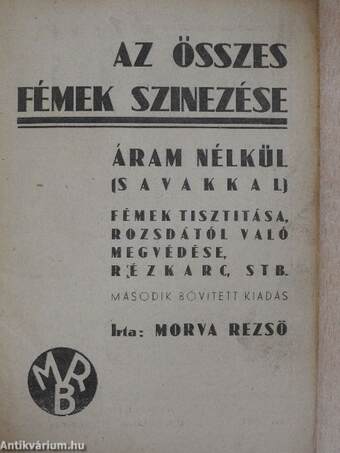 Az összes fémek szinezése