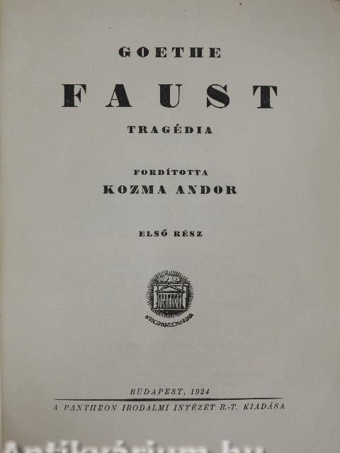 Faust I-II.