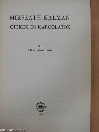 Cikkek és karcolatok XI.