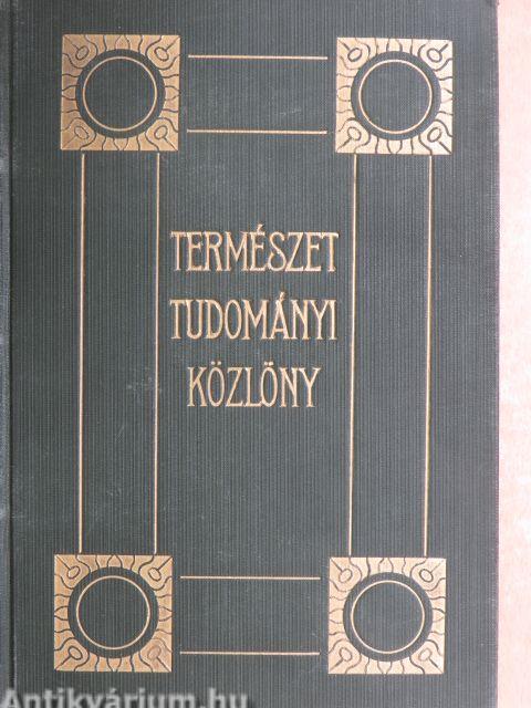 Természettudományi Közlöny 1936. január-december/Pótfüzetek a Természettudományi Közlönyhöz 1936. január-december