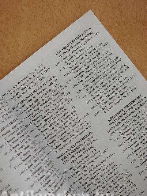 Lóverseny Krónika 1999